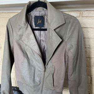 Gray Jack BB Dakota Leather/Moto Jacket